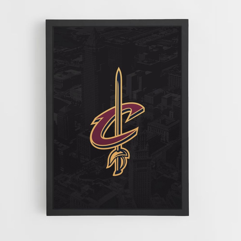 Cleveland Cavaliers Sword Poster