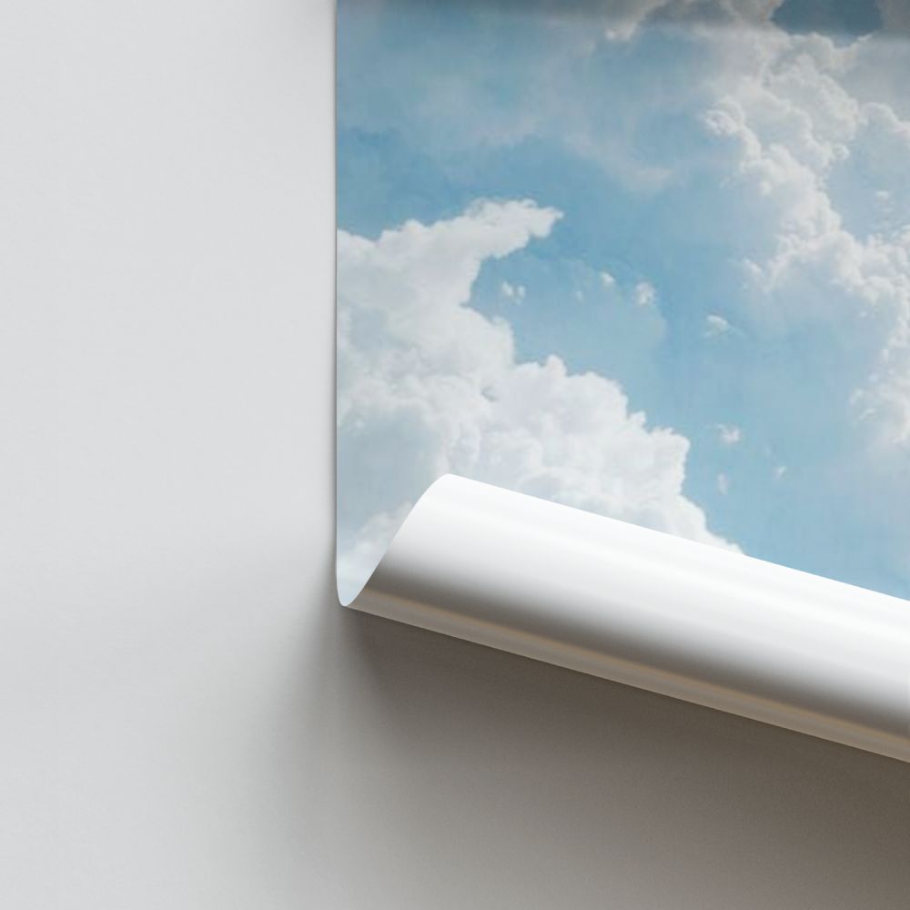 White Clouds Poster