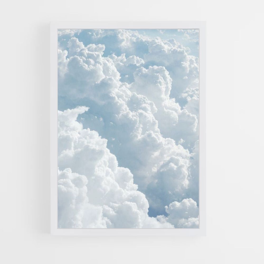 White Clouds Poster