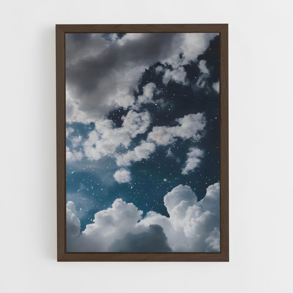 cloud-4 cadre Bois foncé