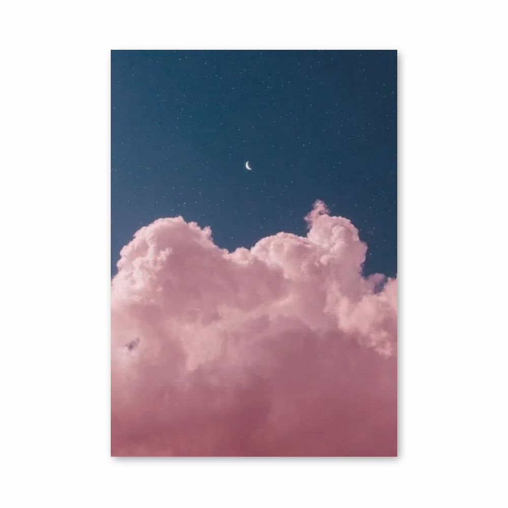 Moon Clouds Poster