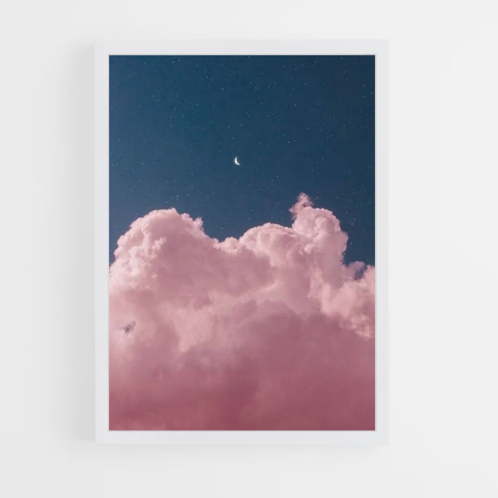 Moon Clouds Poster