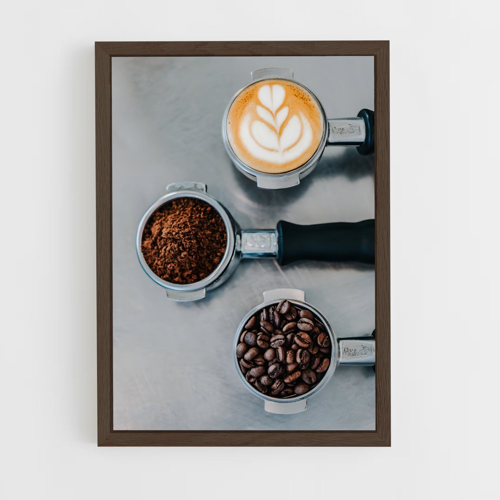 coffee-1 cadre Bois foncé