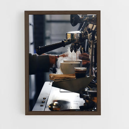 coffee-3 cadre Bois foncé