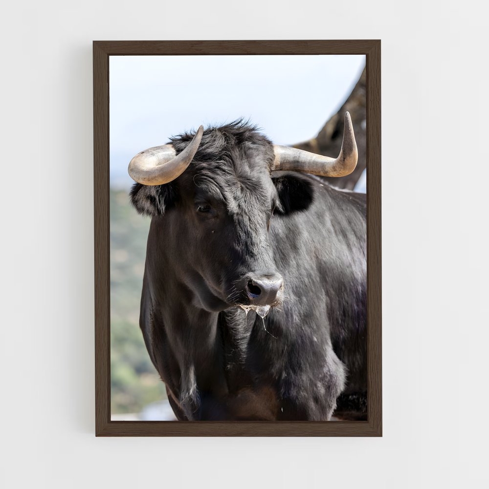 cow-4 cadre Bois foncé