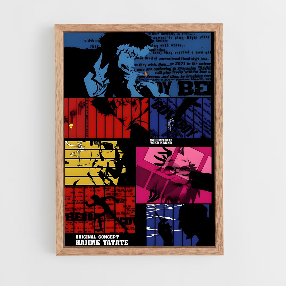 cowboy-bebop-15 cadre Bois clair