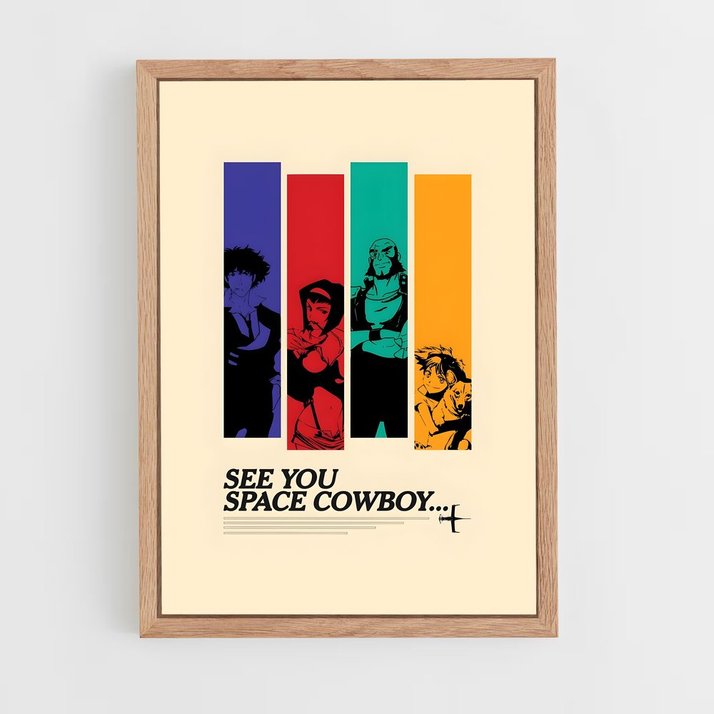 cowboy-bebop-19 cadre Bois clair