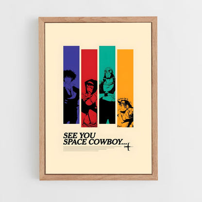 cowboy-bebop-19 cadre Bois clair
