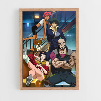cowboy-bebop-7 cadre Bois clair