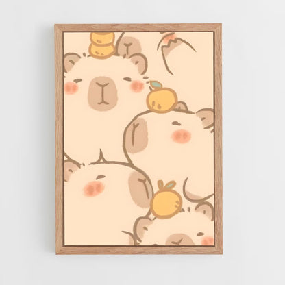 cute-animals-10 cadre Bois clair