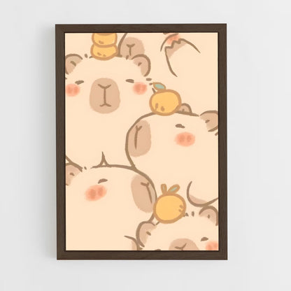cute-animals-10 cadre Bois foncé