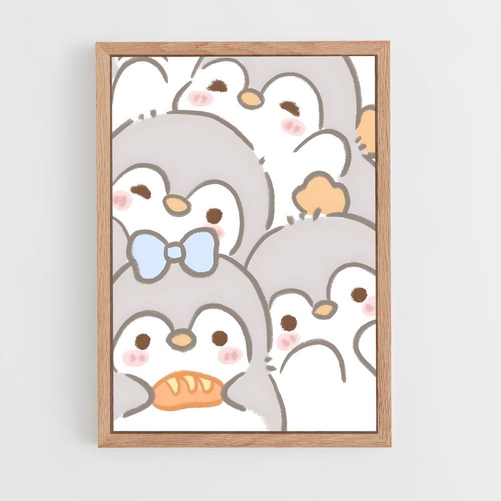 cute-animals-12 cadre Bois clair