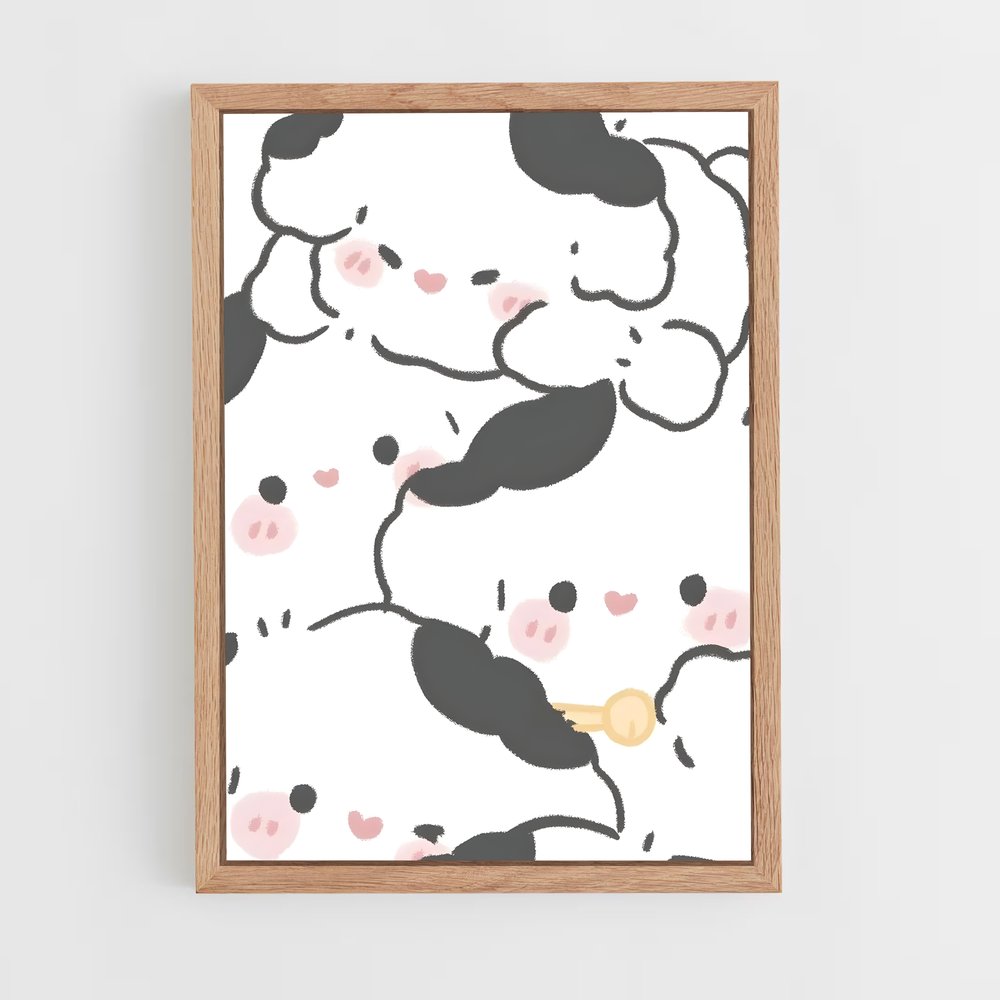 cute-animals-22 cadre Bois clair