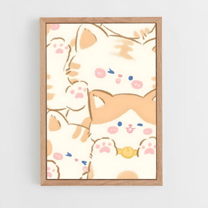 cute-animals-24 cadre Bois clair