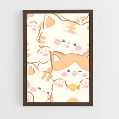 cute-animals-24 cadre Bois foncé