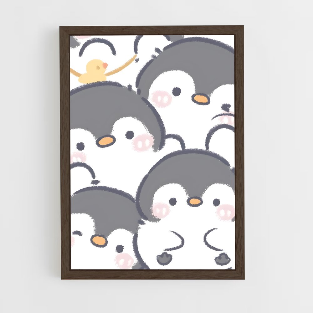 cute-animals-25 cadre Bois foncé