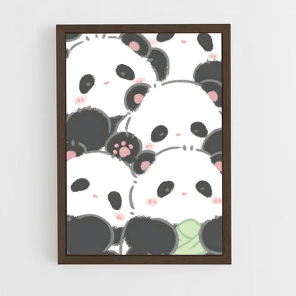 cute-animals-7 cadre Bois foncé
