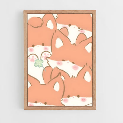 cute-animals-8 cadre Bois clair