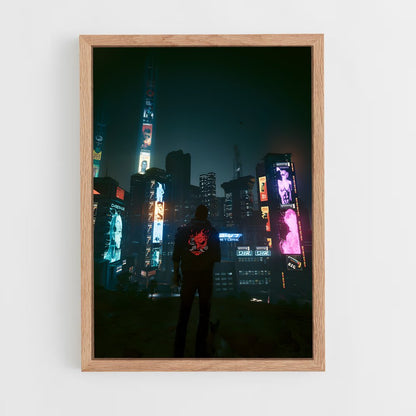 cyberpunk-20 cadre Bois clair