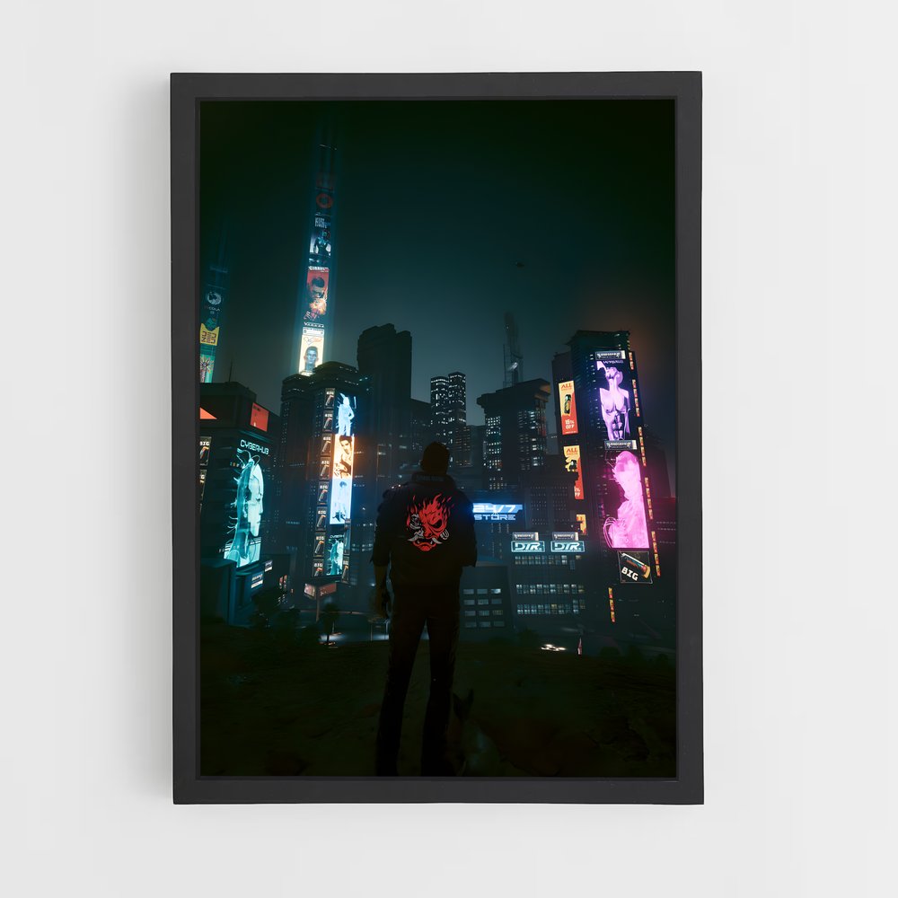 cyberpunk-20 cadre Noir