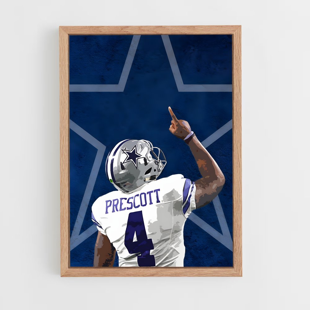 dallas-cowboys-1 cadre Bois clair