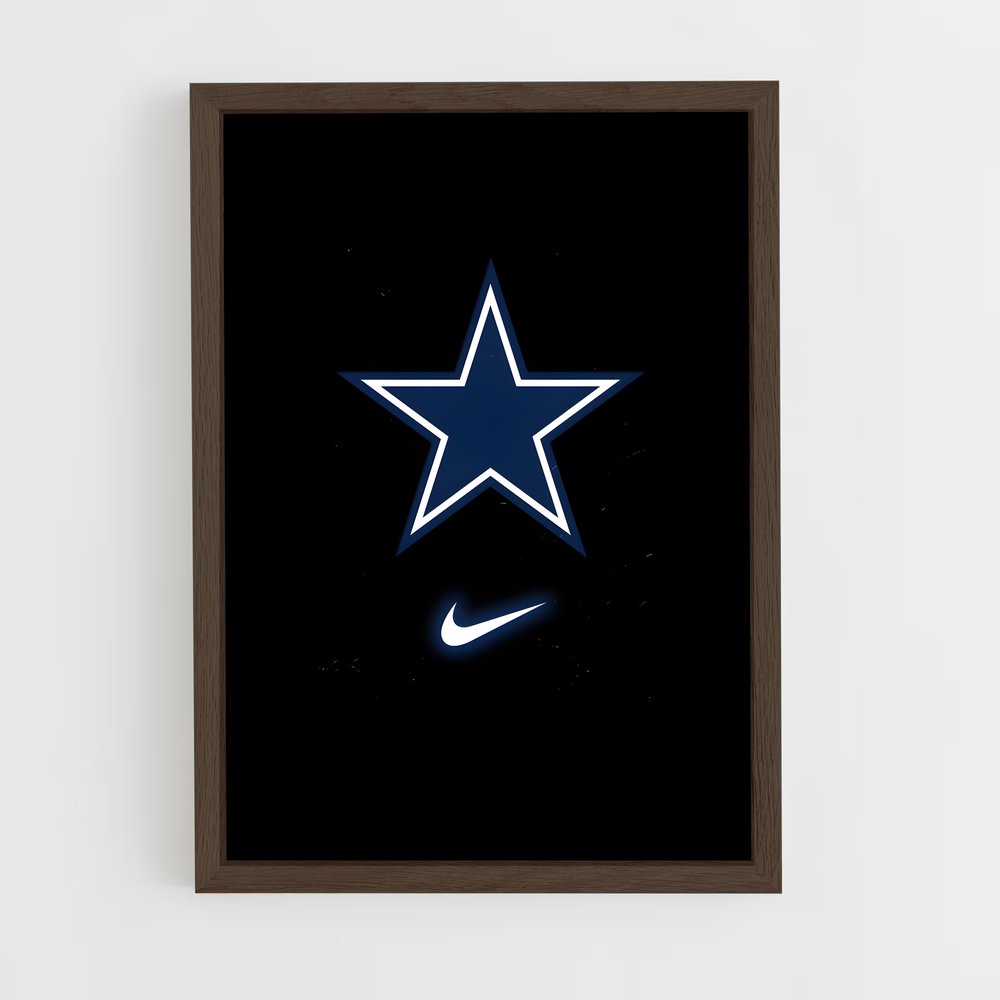 dallas-cowboys-2 cadre Bois foncé