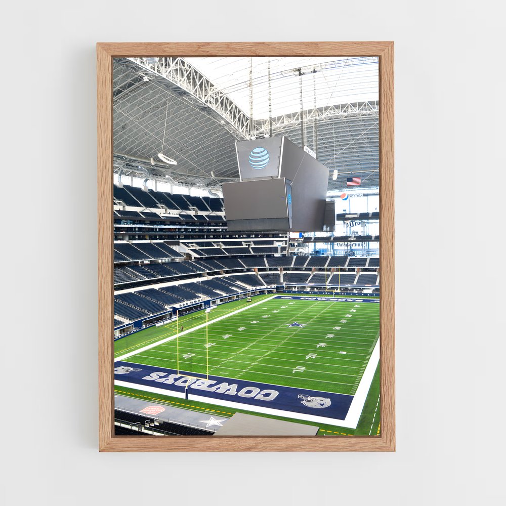 dallas-cowboys-3 cadre Bois clair