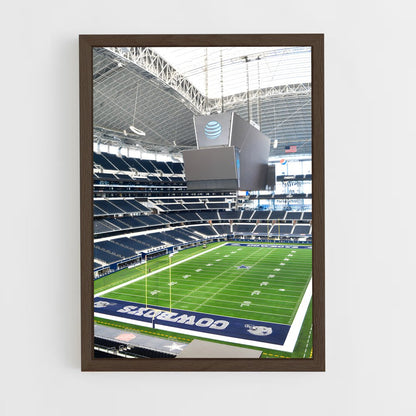 dallas-cowboys-3 cadre Bois foncé