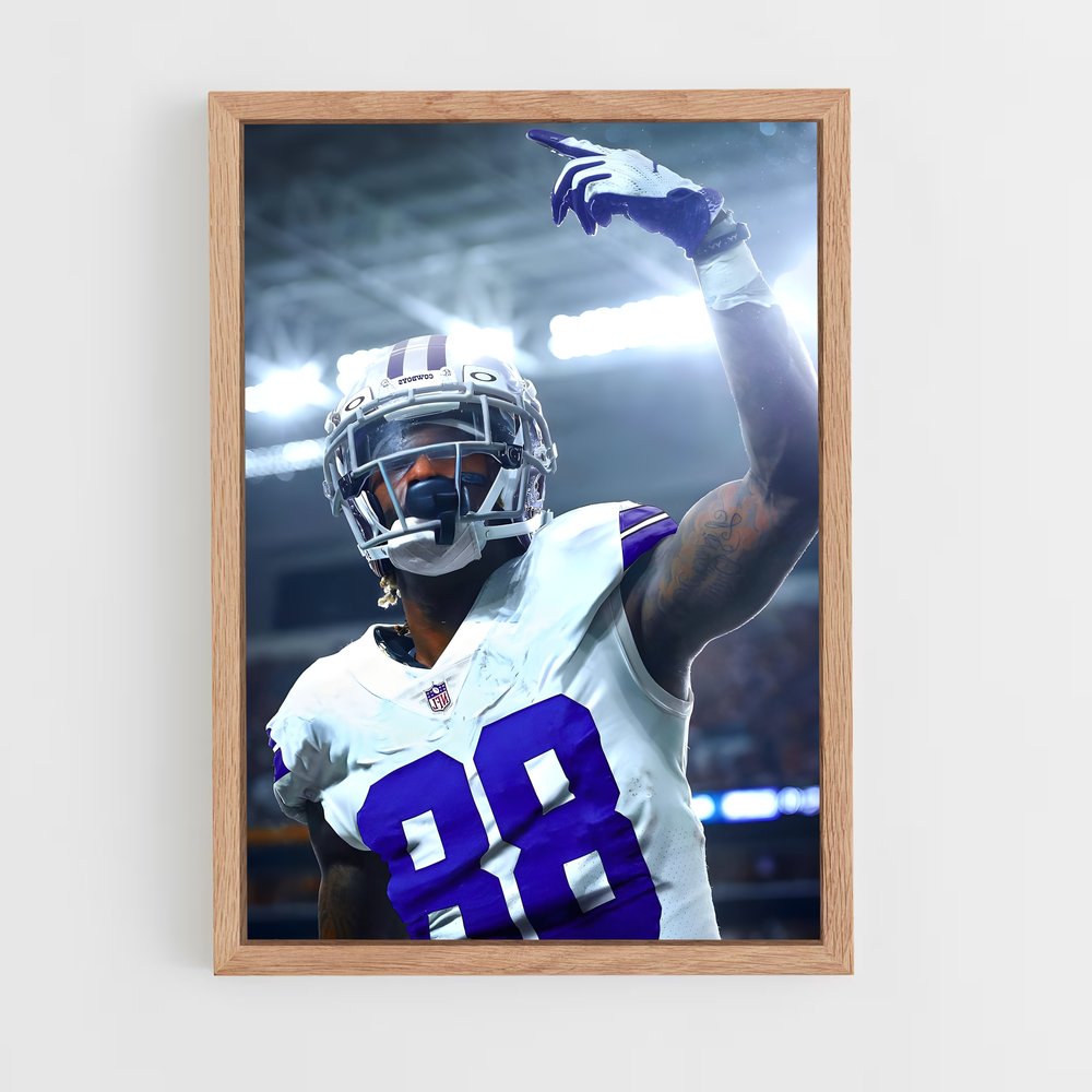 dallas-cowboys-5 cadre Bois clair