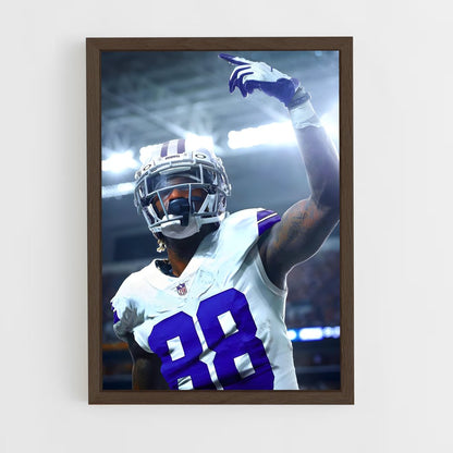 dallas-cowboys-5 cadre Bois foncé