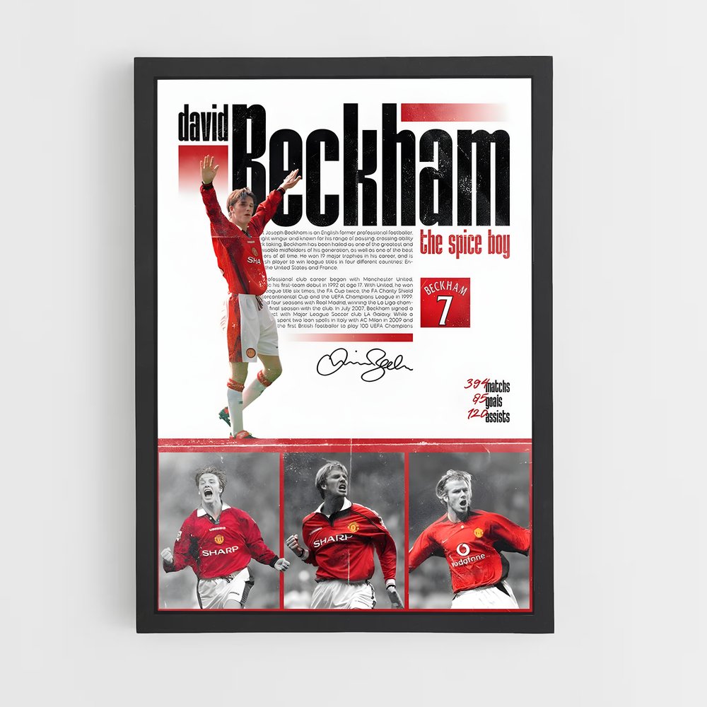 david-beckham-13 cadre Noir
