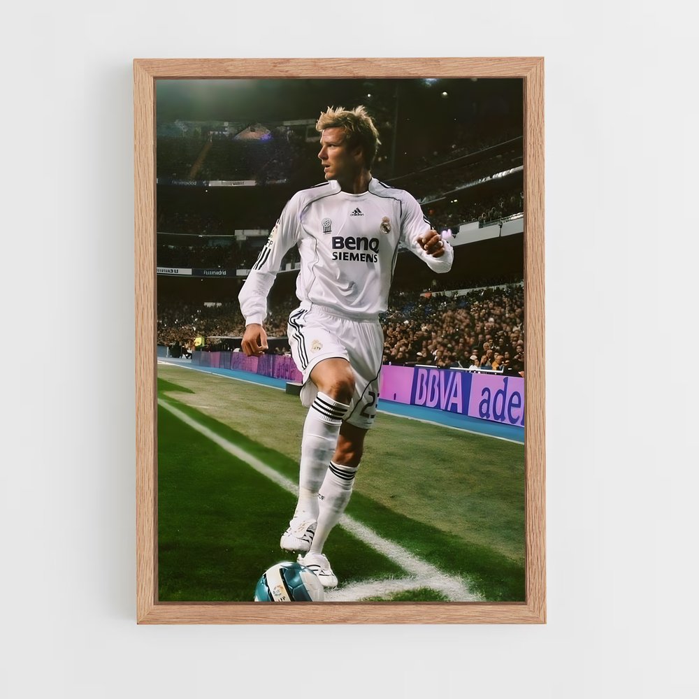 david-beckham-15 cadre Bois clair