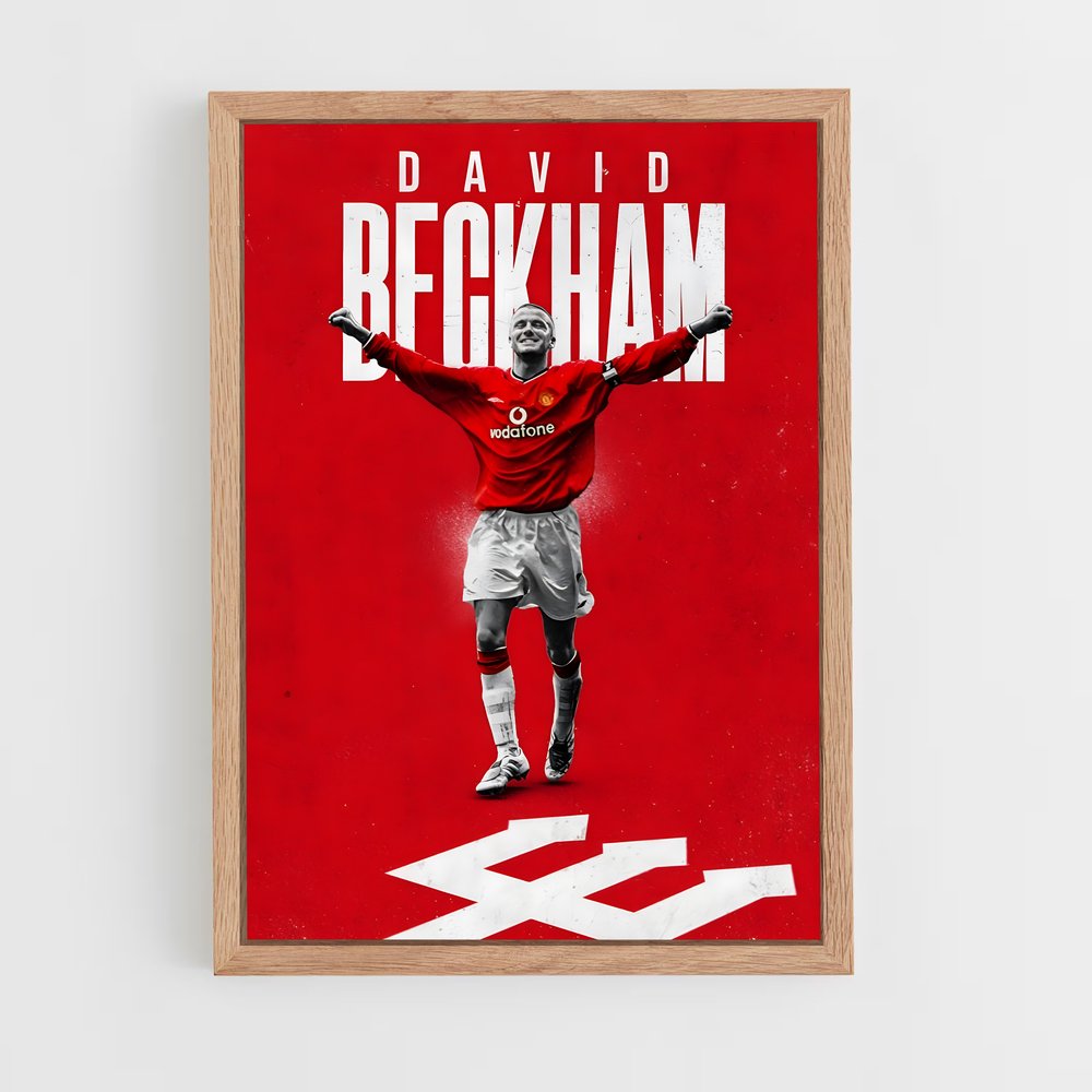 david-beckham-16 cadre Bois clair