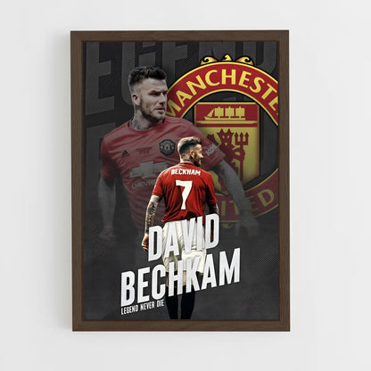 david-beckham-23 cadre Bois foncé