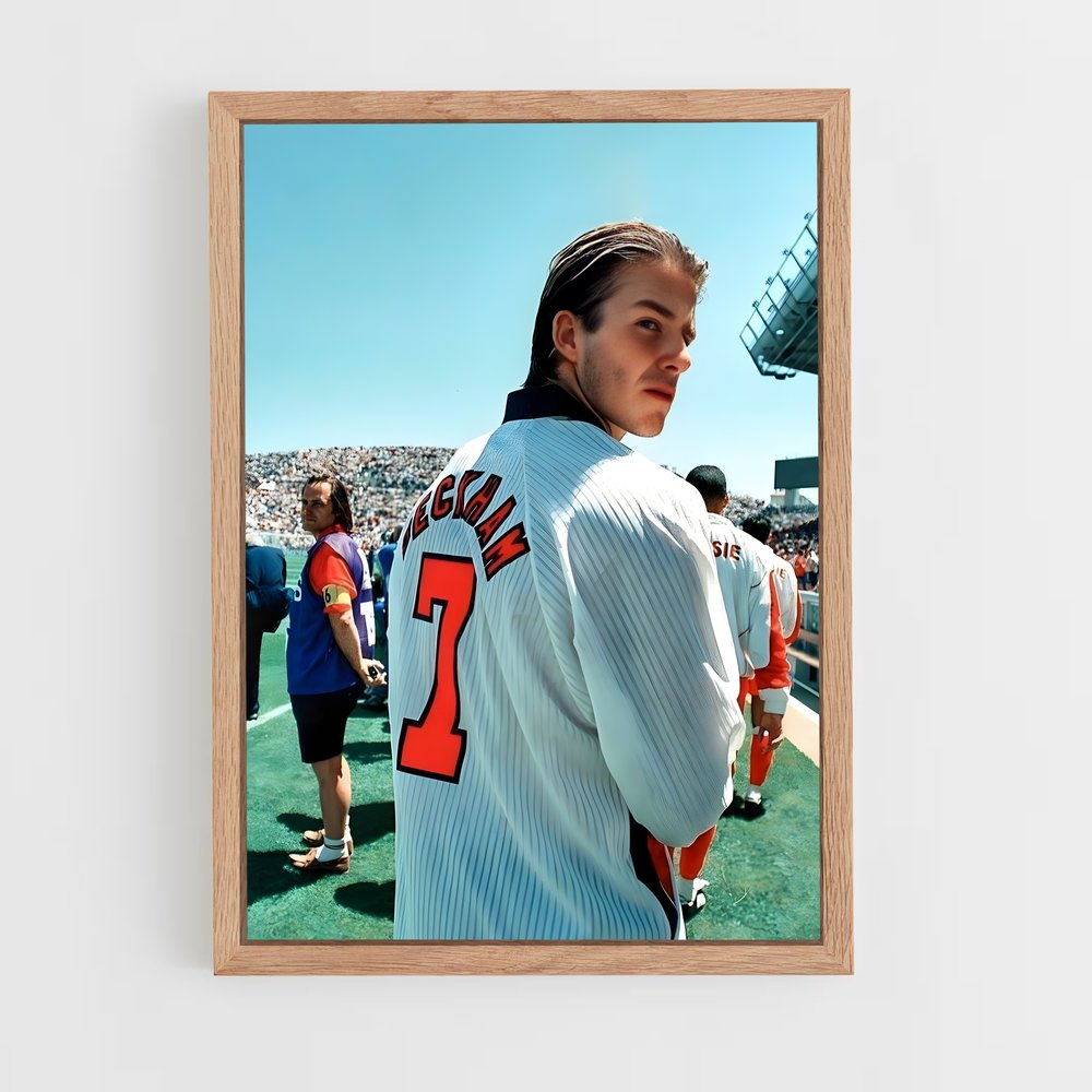 david-beckham-8 cadre Bois clair