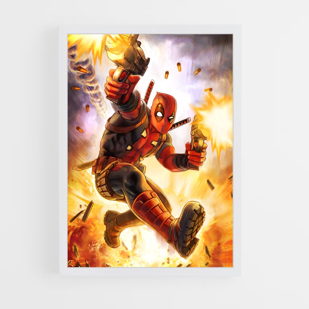 deadpool-2 cadre Blanc
