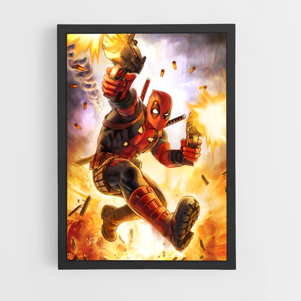 deadpool-2 cadre Noir