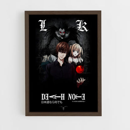deathnote-11 cadre Bois foncé