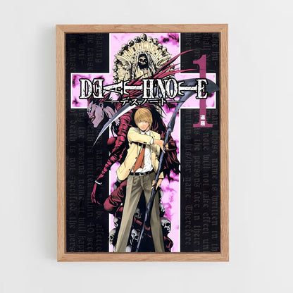 deathnote-2 cadre Bois clair