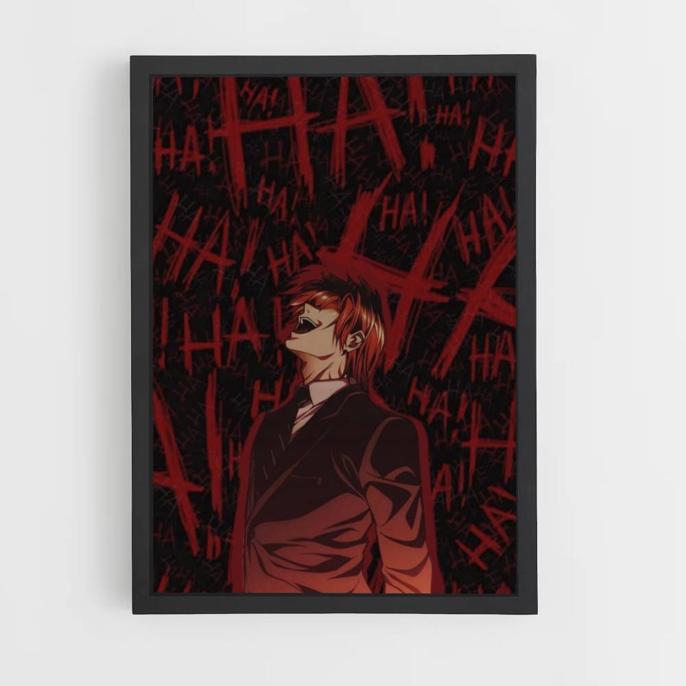 Laughing Light Yagami Poster