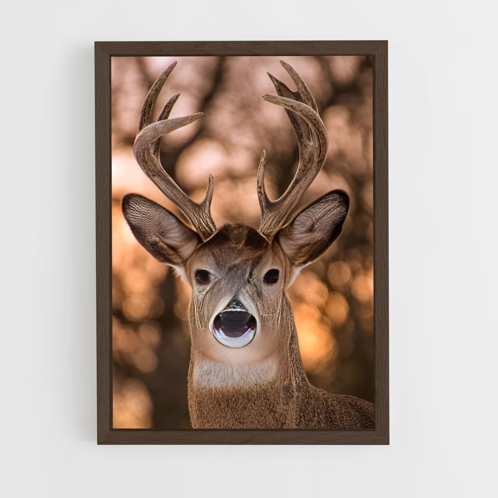 deer-5 cadre Bois foncé