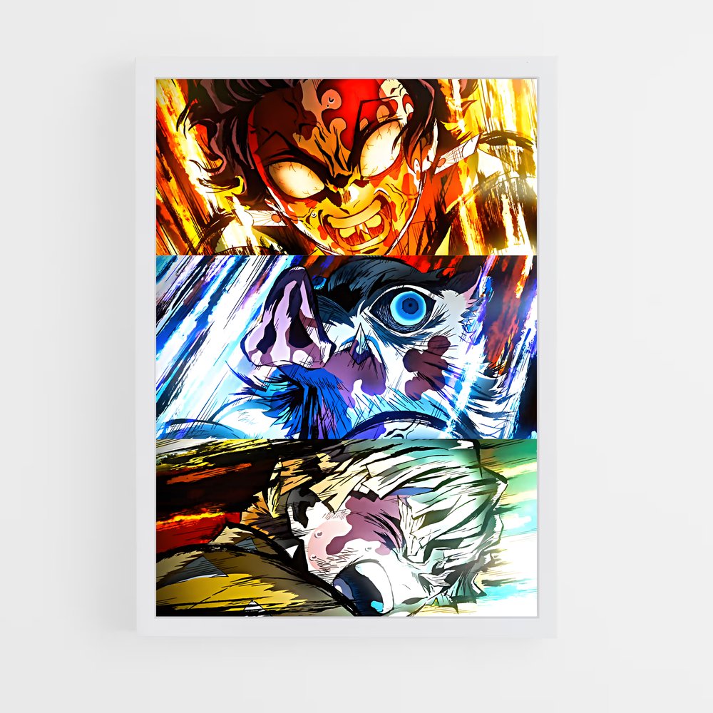 demon-slayer-3 cadre Blanc