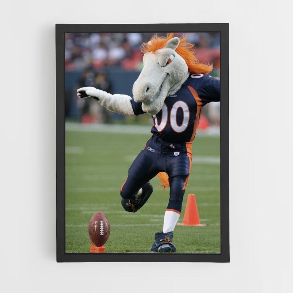 Denver Broncos mascotte poster