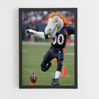 Denver Broncos mascotte poster