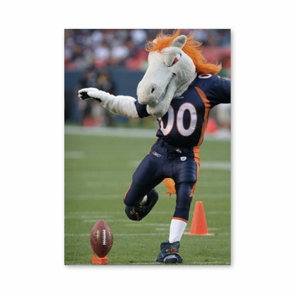 Denver Broncos Mascot Poster