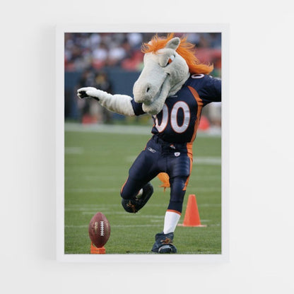 Denver Broncos Mascot Poster