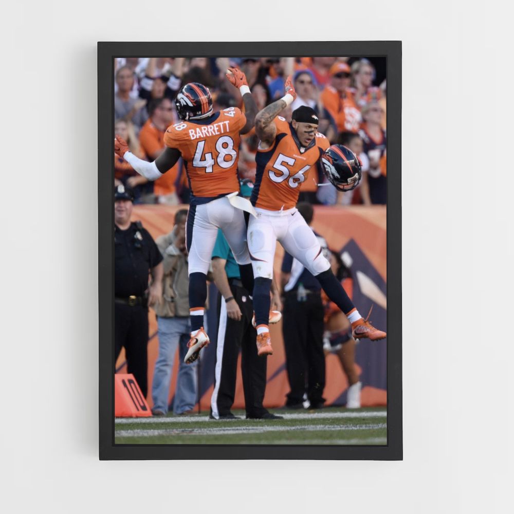 Denver Broncos Jump Poster