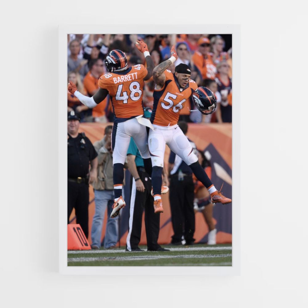 Denver Broncos Jump Poster