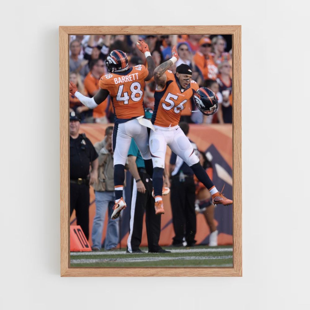 Denver Broncos Jump Poster