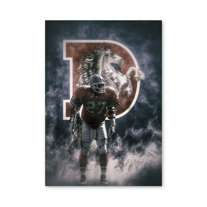 Denver Broncos Horse Poster